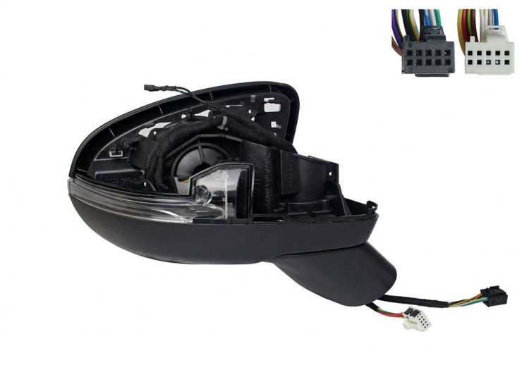 Acceder a la pieza Cuerpo de retrovisor eléctrico derecho, térmico, con intermitente, memoria, LED, side (5 pines, 8 pines)