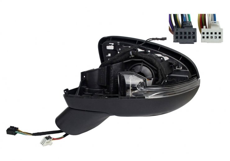 Acceder a la pieza Cuerpo de retrovisor eléctrico izquierdo, térmico, abatible, con intermitente, cortesía, memoria, LED, electrocrómico (5 pines, 8 pines)