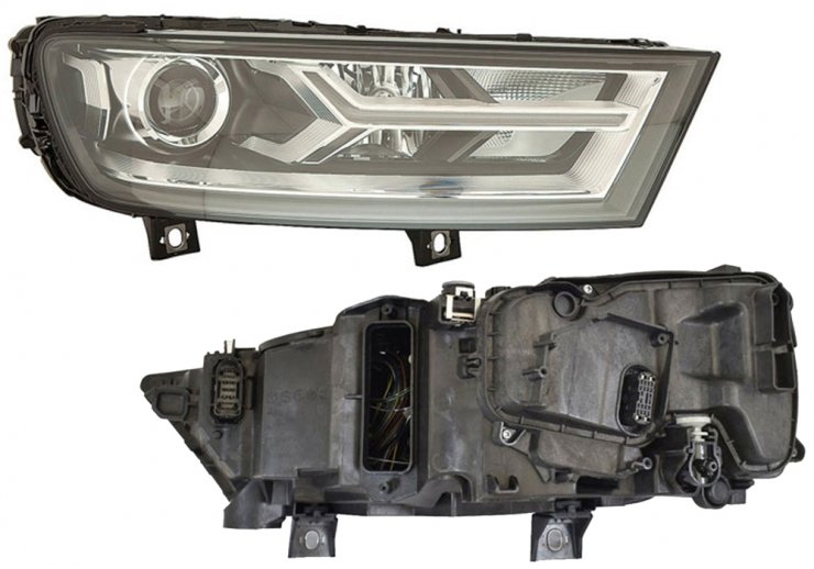 Faro eléctrico derecho, LED, xenon D5S + H7 (motor) AUDI-Q7 pour AUDI Q7  pour AUDI Q7