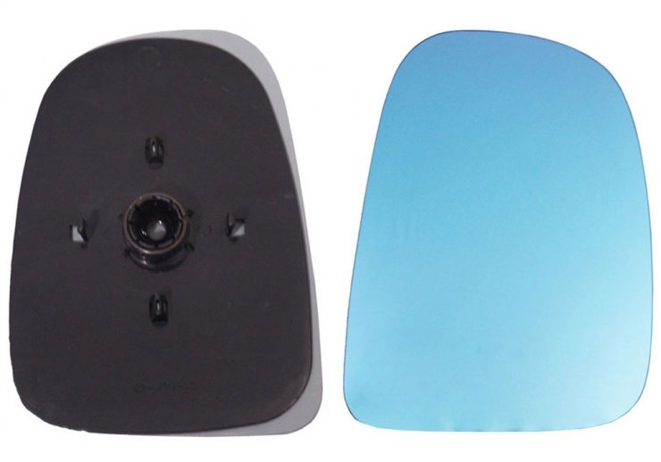 Acceder a la pieza Cristal + soporte retrovisor derecho, convexo, azul