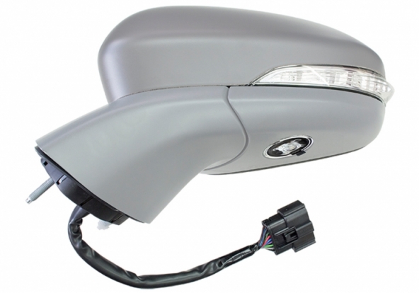 Acceder a la pieza Retrovisor eléctrico izquierdo, asférico, térmico, imprimado, abatible, con intermitente, cortesía (9 pines) (desde 2019)