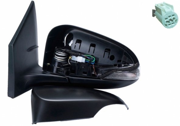 Acceder a la pieza Retrovisor eléctrico izquierdo, convexo, imprimado, con intermitente (5 pines)