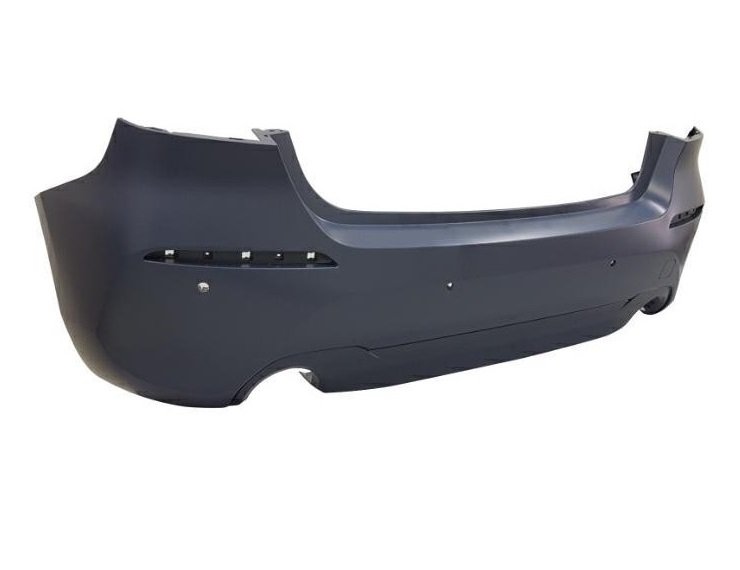 Parachoques trasero, imprimado, tapa ganchos, agujeros aparcamiento, escape derecha/izquierda  pour BMW SERIE 1  pour BMW SERIE 1