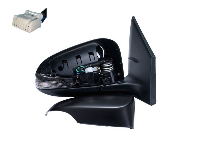 Acceder a la pieza Retrovisor eléctrico derecho, convexo, térmico, imprimado, abatible, con intermitente (9 pines)