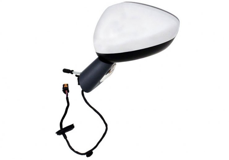 Acceder a la pieza Retrovisor eléctrico izquierdo, convexo, térmico, abatible, con intermitente, cromado (8 pines)