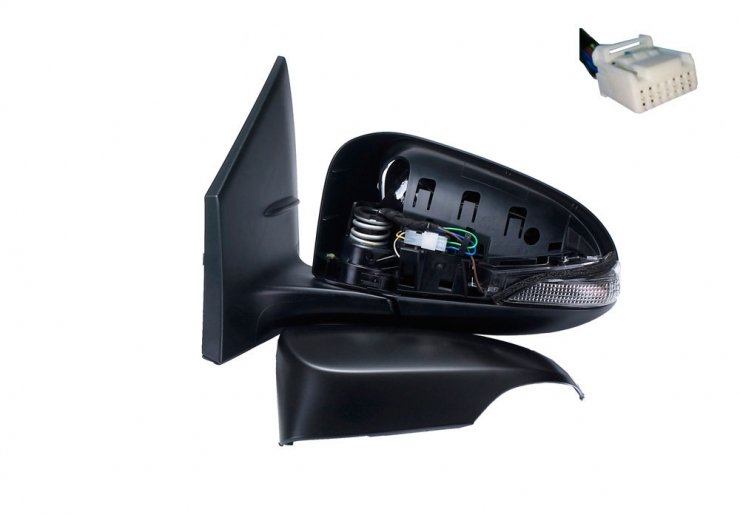 Acceder a la pieza Retrovisor eléctrico izquierdo, convexo, térmico, imprimado, abatible, con intermitente (9 pines)