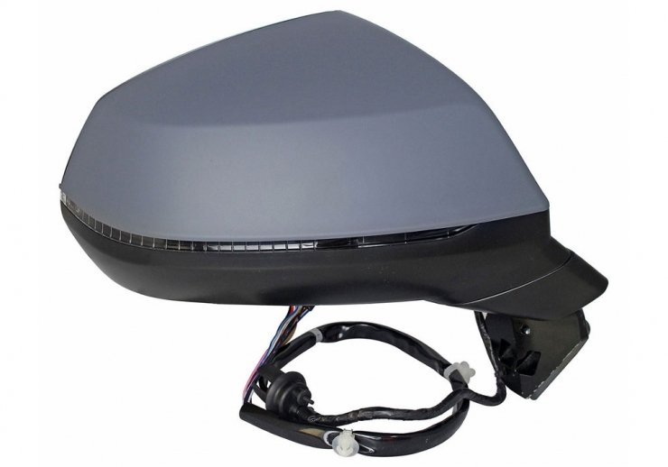 Retrovisor eléctrico derecho, convexo, térmico, imprimado, abatible, con intermitente, memoria (15 pines) AUDI-Q7 pour AUDI Q7  pour AUDI Q7