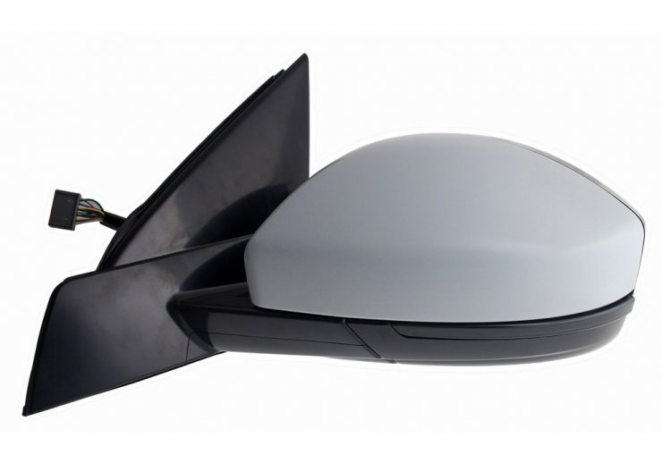 Retrovisor eléctrico izquierdo, convexo, térmico, imprimado, abatible, con intermitente, sonda, cortesía, memoria (14 pines)  pour LAND ROVER DISCOVERY  pour LAND ROVER DISCOVERY