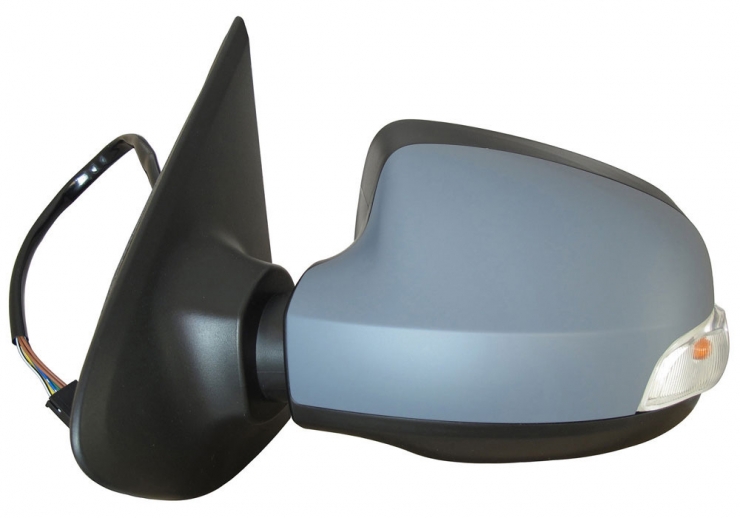 Retrovisor eléctrico izquierdo, convexo, térmico, imprimado, con intermitente (7 pines)  pour RENAULT THALIA-SYMBOL  pour RENAULT THALIA-SYMBOL