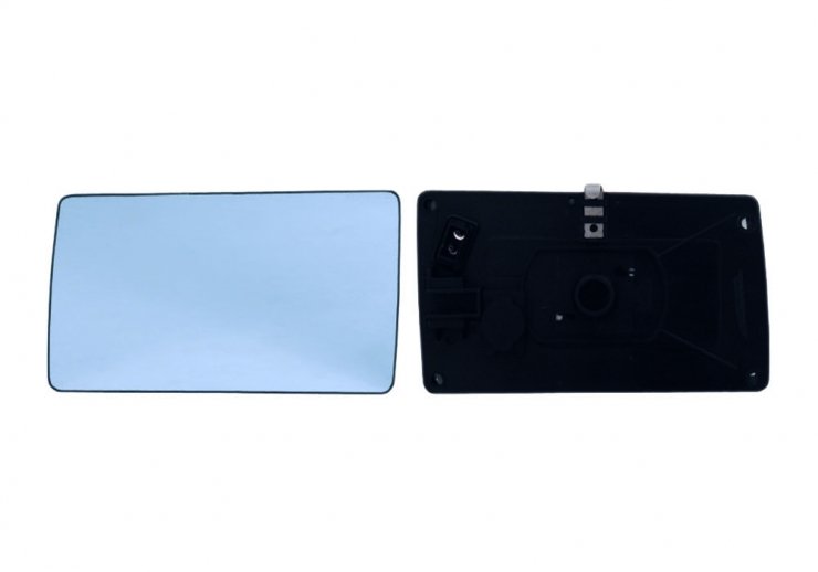 Cristal + soporte retrovisor izquierdo, plano, azul, térmico MERCEDES-W124 pour MERCEDES CLASE E  pour MERCEDES CLASE E