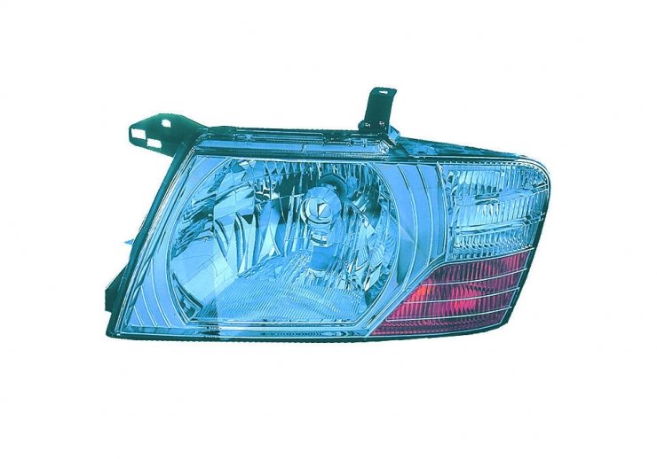 Faro manual y eléctrico izquierdo, cromado, H4  pour MITSUBISHI MONTERO-PAJERO  pour MITSUBISHI MONTERO-PAJERO