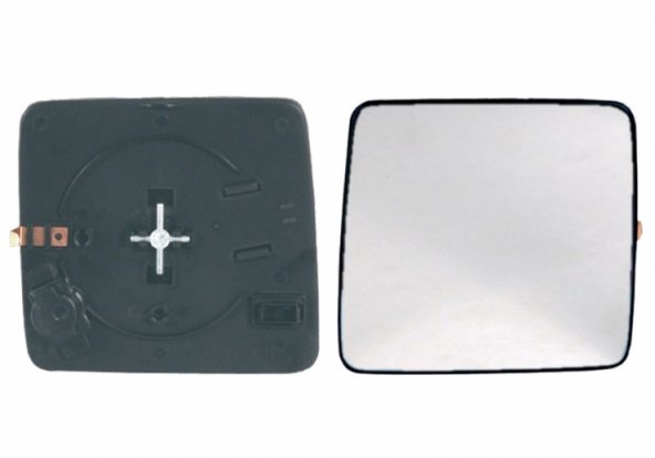 Acceder a la pieza Cristal + soporte retrovisor derecho, convexo, azul, térmico