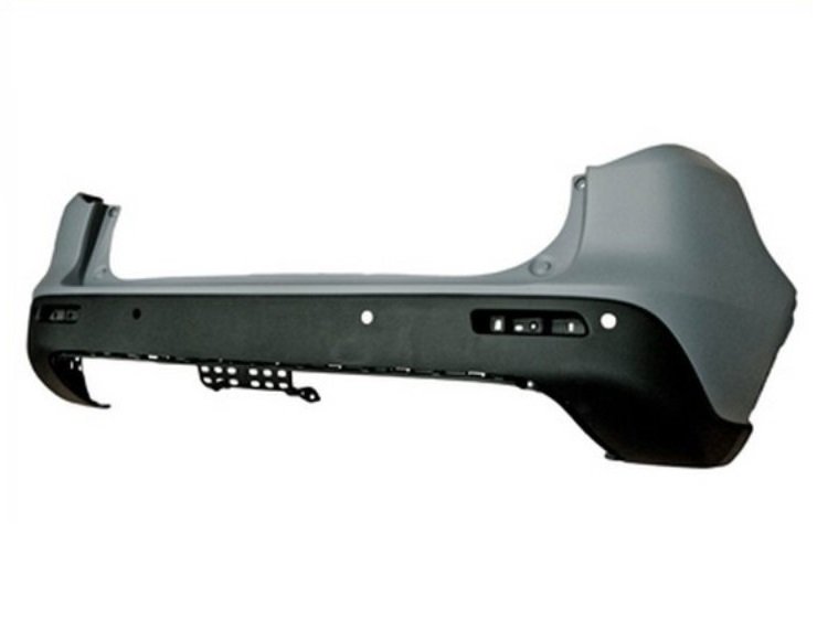 Acceder a la pieza Parachoques trasero imprimado, agujeros sensores