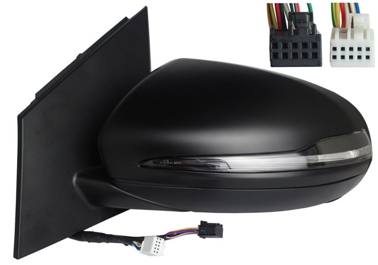 Acceder a la pieza Retrovisor eléctrico izquierdo, asférico, térmico, imprimado, con intermitente, memoria, LED, side (5 pines, 8 pines)