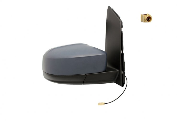 Retrovisor manual derecho, convexo, imprimado, con antena VOLKSWAGEN-CADDY pour VOLKSWAGEN CADDY  pour VOLKSWAGEN CADDY