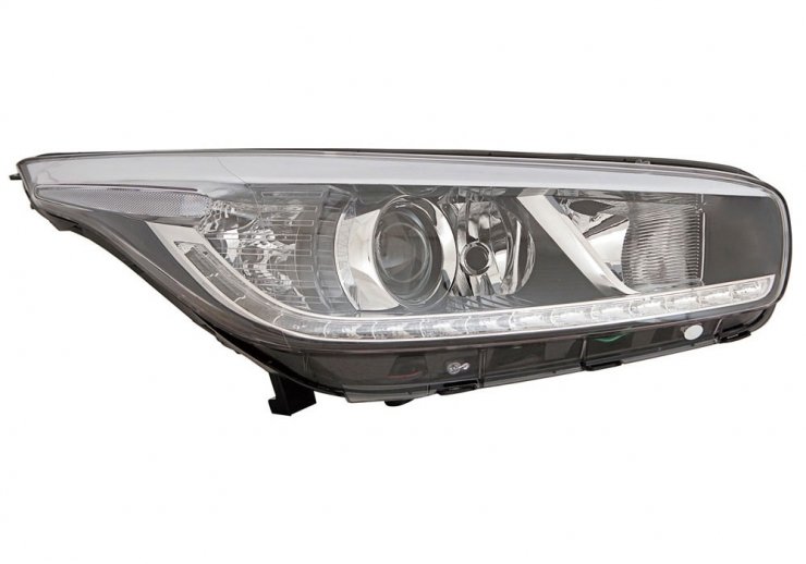 Faro eléctrico derecho, negro, LED, H7+H7+H7 (motor) KIA-CEED pour KIA CEED  pour KIA CEED