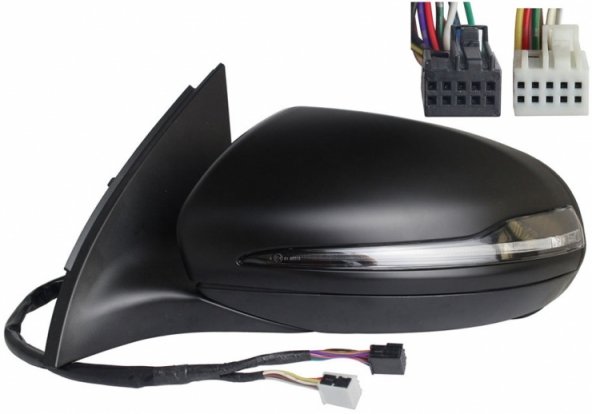 Acceder a la pieza Retrovisor eléctrico izquierdo, asférico, térmico, imprimado, abatible, con intermitente, memoria, LED, side (7 pines - 10 pines)