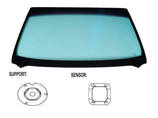 Acceder a la pieza Parabrisas verde, control solar