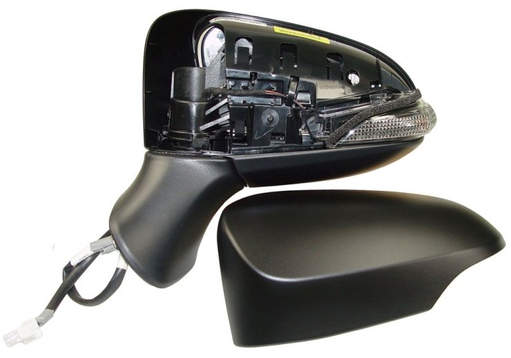 Acceder a la pieza Retrovisor eléctrico izquierdo, asférico, térmico, imprimado, abatible, con intermitente (9 pines)