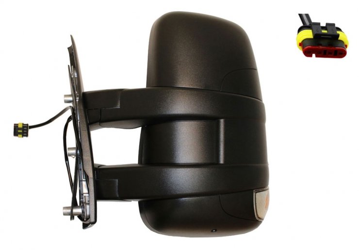 Acceder a la pieza Retrovisor manual derecho, convexo, con intermitente (Corto) (2 pines)