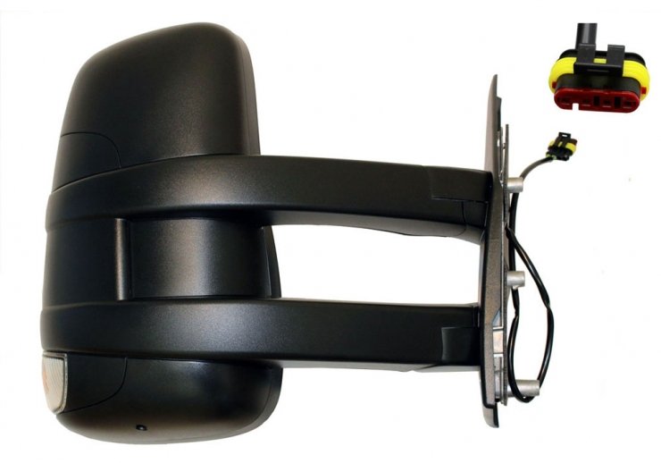 Acceder a la pieza Retrovisor manual derecho, convexo, con intermitente (Largo) (2 pines)