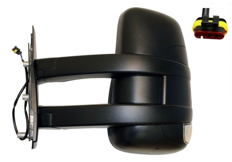 Acceder a la pieza Retrovisor manual izquierdo, convexo, con intermitente, sonda (Largo) (4 pines)