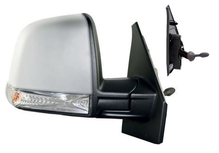 Acceder a la pieza Retrovisor mecánico derecho, convexo, imprimado, con intermitente, sonda (4 pines)