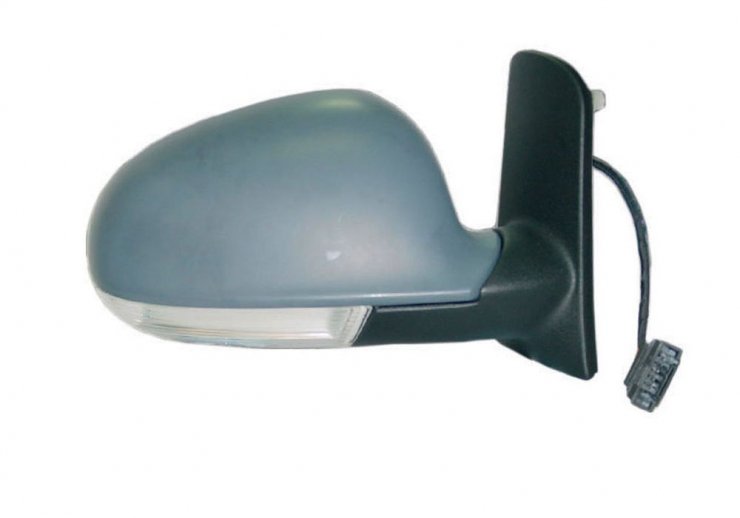 Retrovisor eléctrico derecho, convexo, térmico, imprimado, abatible, con intermitente, LED VOLKSWAGEN-SHARAN pour VOLKSWAGEN SHARAN  pour VOLKSWAGEN SHARAN