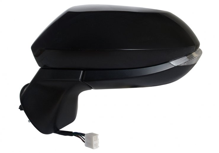 Retrovisor eléctrico izquierdo, convexo, térmico, imprimado, con intermitente, LED (6 pines) TOYOTA-YARIS pour TOYOTA YARIS CROSS  pour TOYOTA YARIS CROSS