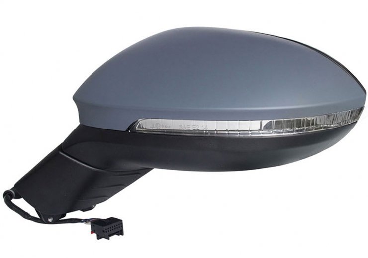 Retrovisor eléctrico izquierdo, asférico, térmico, imprimado, con intermitente, LED (6 pines)  pour VOLKSWAGEN ID  pour VOLKSWAGEN ID