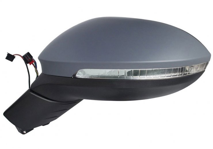 Retrovisor eléctrico izquierdo, asférico, térmico, imprimado, abatible, con intermitente, cortesía, LED, side (9 pines - 3 pines)  pour VOLKSWAGEN ID  pour VOLKSWAGEN ID