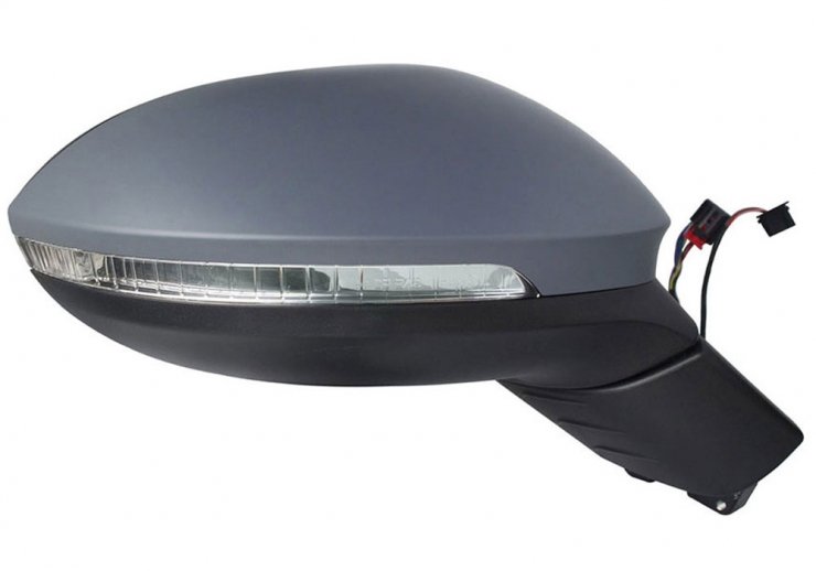 Retrovisor eléctrico derecho, convexo, térmico, imprimado, abatible, con intermitente, cortesía, memoria, LED, side (13 pines - 3 pines)  pour VOLKSWAGEN ID  pour VOLKSWAGEN ID