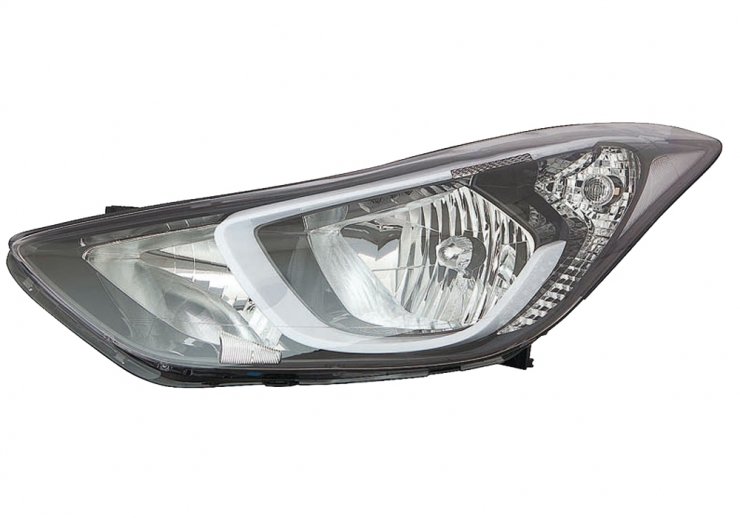 Faro eléctrico izquierdo, negro, H7+H7  pour HYUNDAI ELANTRA  pour HYUNDAI ELANTRA