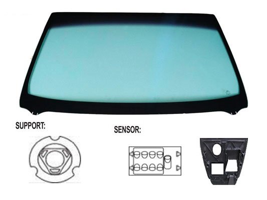 Parabrisas verde acústico, cámara CITROEN-DS3  pour CITROEN DS3   pour CITROEN DS3