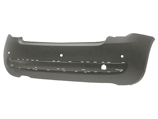 Parachoques trasero imprimado, 3 sensores, agujeros molduras FIAT-500 pour FIAT 500  pour FIAT 500