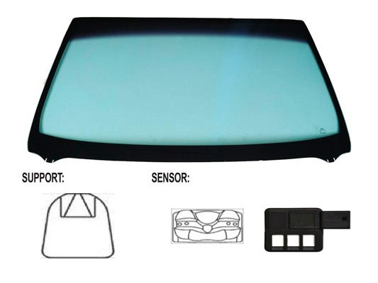 Acceder a la pieza Parabrisas verde, difuminado azul