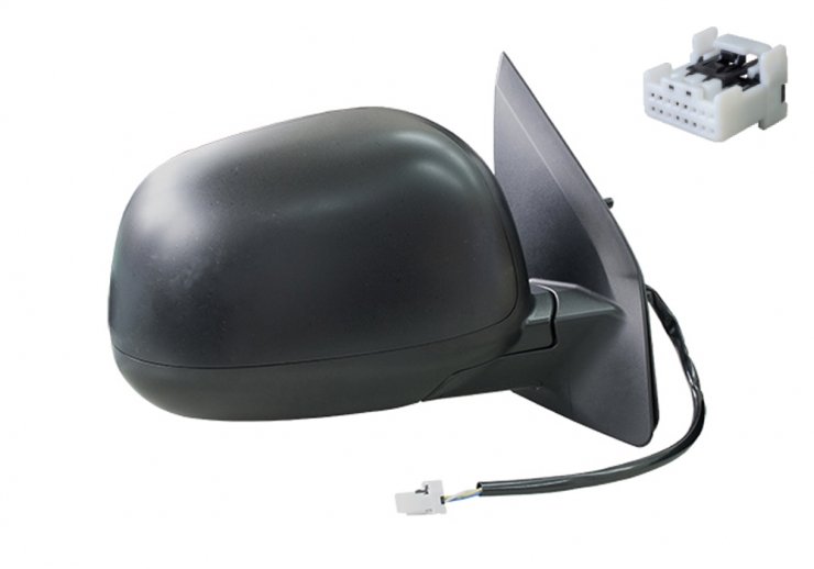 Acceder a la pieza Retrovisor eléctrico derecho, convexo, térmico, imprimado (5 pines)