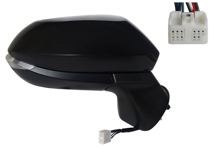 Acceder a la pieza Retrovisor eléctrico derecho, convexo, térmico, imprimado, abatible, con intermitente, LED, side (9 pines)