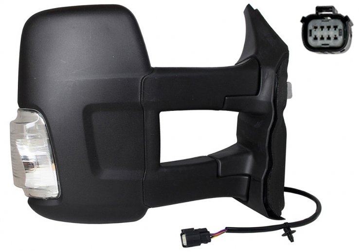 Acceder a la pieza Retrovisor manual derecho, convexo, con intermitente (2 pines) (Largo)