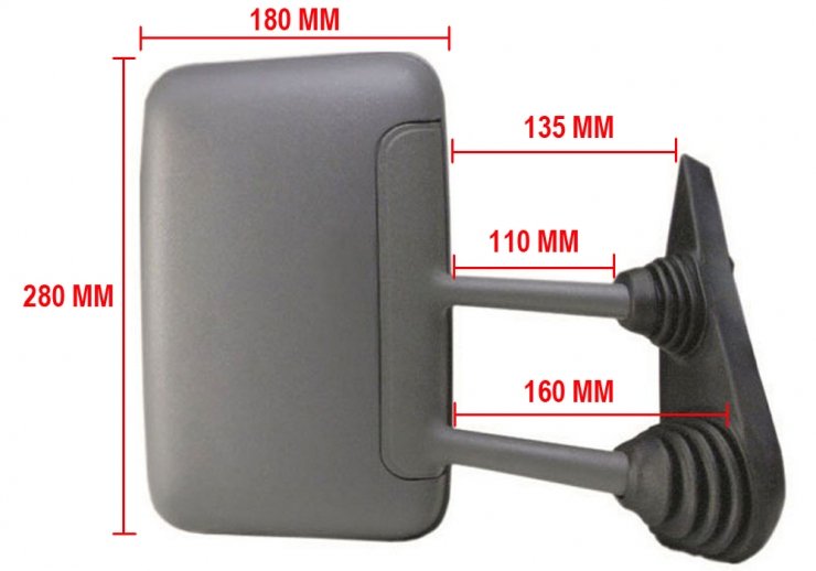 Acceder a la pieza Retrovisor manual derecho, convexo, térmico (Largo) (desde 1996)