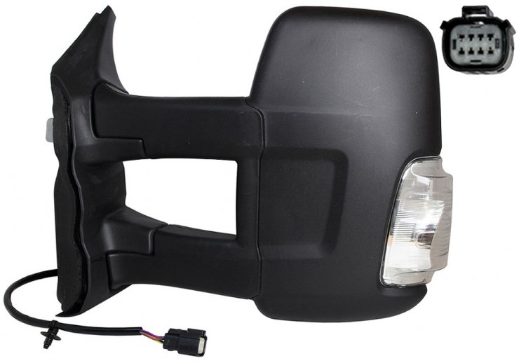 Acceder a la pieza Retrovisor manual izquierdo, convexo, con intermitente (2 pines) (Largo)