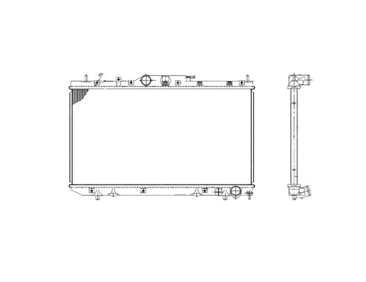 Radiador 2,0L D-4D TOYOTA-AVENSIS pour TOYOTA AVENSIS  pour TOYOTA AVENSIS