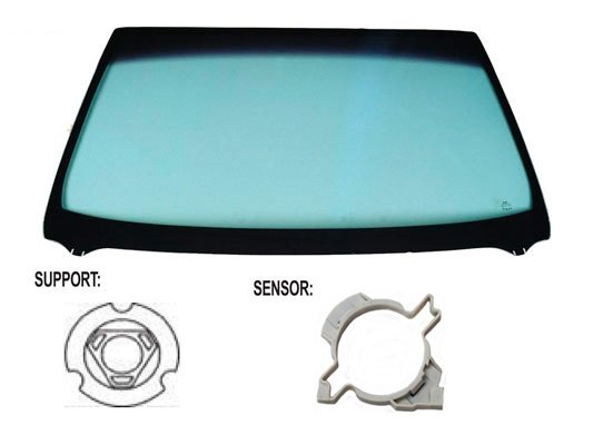 Acceder a la pieza Parabrisas verde, control solar