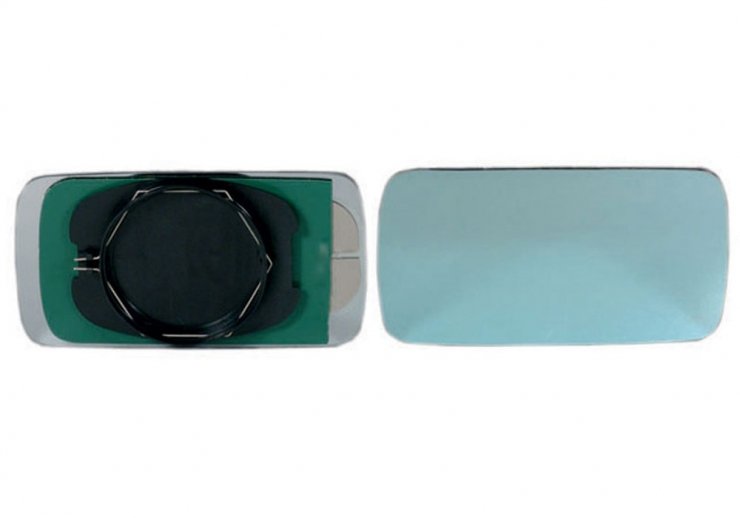 Acceder a la pieza Cristal + soporte retrovisor derecho, convexo, azul