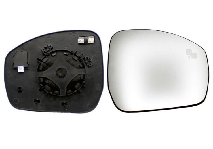 Acceder a la pieza Cristal + soporte retrovisor derecho, convexo, térmico, side (2 pines)