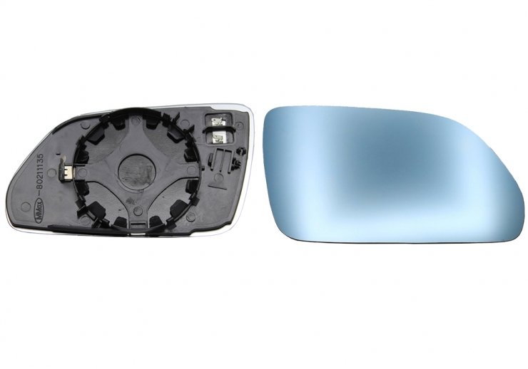 Acceder a la pieza Cristal + soporte retrovisor derecho, convexo, azul, térmico (2 pines)