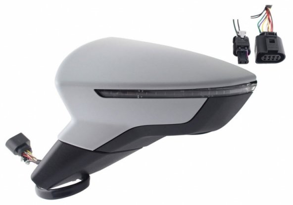 Acceder a la pieza Retrovisor eléctrico izquierdo, convexo, térmico, imprimado, con intermitente, side (6 pines-2 pines)