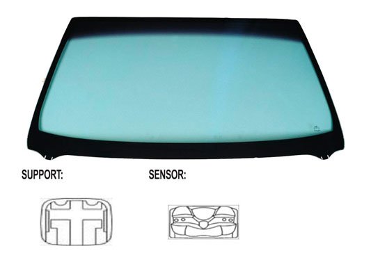 Acceder a la pieza Parabrisas verde, difuminado azul, control solar