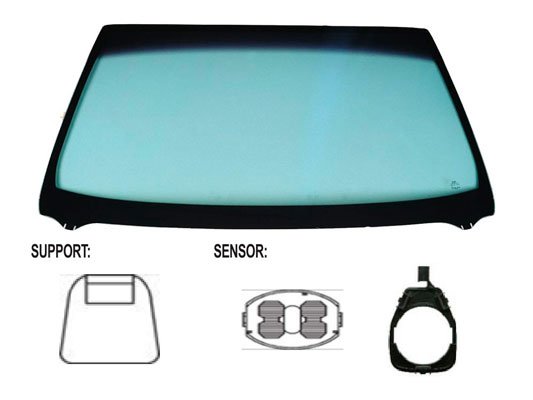 Acceder a la pieza Parabrisas verde