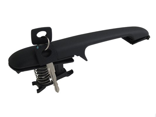 Acceder a la pieza Manilla trasera reversible, negra, con llaves